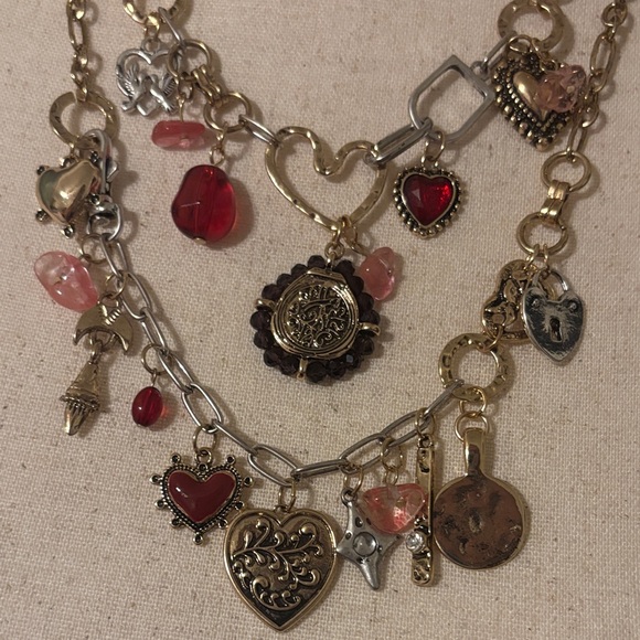 Free People Maxamillion Charm Necklace- Holiday Girl - Picture 3 of 4